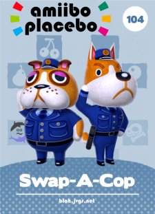 Amiibo Placebo Card: Swap-A-Cop. Exchange Copper for Booker, or vice versa.